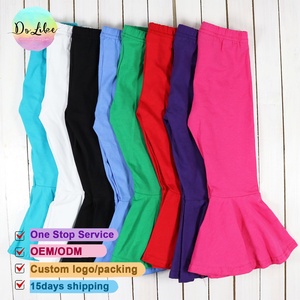 <span class=keywords><strong>Pantaloni</strong></span> per Bambine ODM di Tendenza, Vita Elastica in Cotone, Decorazione Plissettata, Assorbenti, Abbigliamento per Bambini - Product Image 4