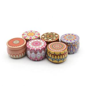 Wholesale Candle Jars Bulk <b>Empty</b> Round Metal Tins Luxury Candle Making Jars With Lid - Product Image 4
