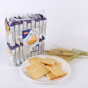 OEM vuông không đường cuộn bánh quy Soda Cracker với kem sữa sô cô la giòn cà phê có hương vị túi đóng gói bánh quy Muối - Product Image 5