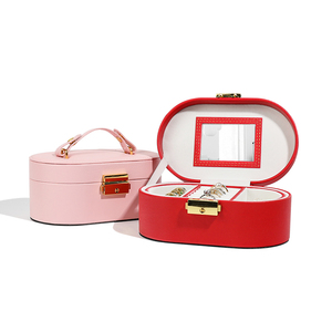 Travel Jewelry Case Leather Jewelry <b>Box</b> Holder Storage Packaging Jewelry <b>Box</b> for Rings <b>Earring</b> Packaging <b>Box</b> - Product Image 1