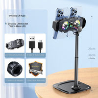 Support de téléphone intelligent en alliage d'aluminium à dissipation thermique 2026, avec double clip arrière classique pour enregistrement vidéo, réglable