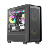 Caja de PC ATX de Torre Completa Resistente, 405 mm para GPU, Refrigeración por Agua de 360 mm, MOQ 300PCS, Chasis de Escritorio para Hogar y Comercio