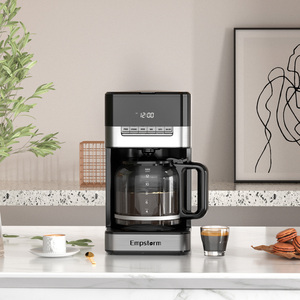 Máquina <span class=keywords><strong>de</strong></span> café espresso eléctrica profesional Empstorm 11D, pequeña, 12 tazas, cafetera <span class=keywords><strong>de</strong></span> <span class=keywords><strong>goteo</strong></span>, tarro <span class=keywords><strong>de</strong></span> vidrio <span class=keywords><strong>para</strong></span> coche, uso en Hotel, venta al por mayor, pequeña - Product Image 1