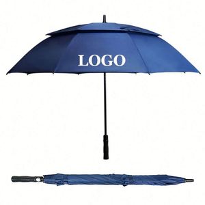 Parapluie de golf personnalisé de luxe, imperméable, coupe-vent, imprimé, avec logo personnalisé et éclairage - Product Image 1