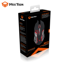 MeeTion M915 6D Mouse optik, Mouse Gaming dengan lampu latar berkabel