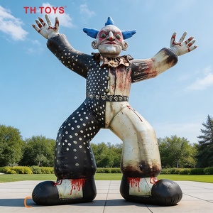 Clown gonflable de 5 m de haut avec éclairage, modèle de clown gonflable de <span class=keywords><strong>cirque</strong></span> personnalisé pour Halloween - Product Image 4