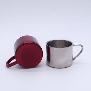 แก้วกาแฟสแตนเลส 304 แก้วมีหูจับเดี่ยว แก้วน้ำเด็กอนุบาลมีหูจับเดี่ยว - Product Image 2