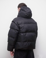 Veste d'hiver pour homme de style futuriste, rembourrée, épaisse, coupe-vent, en nylon ripstop brillant de haute qualité, personnalisée