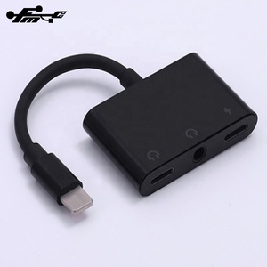 2 en 1 doble auricular Aux Audio <span class=keywords><strong>adaptador</strong></span> <span class=keywords><strong>cargador</strong></span> divisor <span class=keywords><strong>para</strong></span> <span class=keywords><strong>iPhone</strong></span> - Product Image 4
