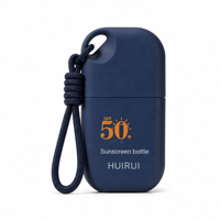 Flacon de crème solaire portable Firduas avec cordon de suspension, conteneur de lotion de voyage, impression de logo personnalisé, vente en gros OEM