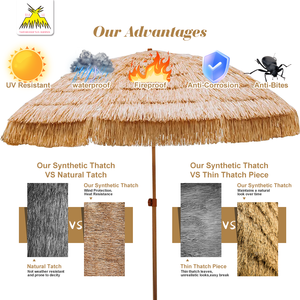 Dài Hữu Ích Nhân Tạo Nhựa Tổng Hợp Thatch Nhân Tạo <span class=keywords><strong>Palm</strong></span> Lá Tổng Hợp Thatch Mái - Product Image 5