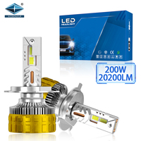 Ampoules LED H7 pour voiture, nouvelle conception d'usine OEM, Plug-and-Play, super lumineuses 6000K, trois couleurs, ajustement universel