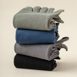 Soins <span class=keywords><strong>de</strong></span> santé des pieds thérapie Acupoints Sport coton hommes cinq orteils acupression acupuncture réflexologie chaussettes - Product Image 3