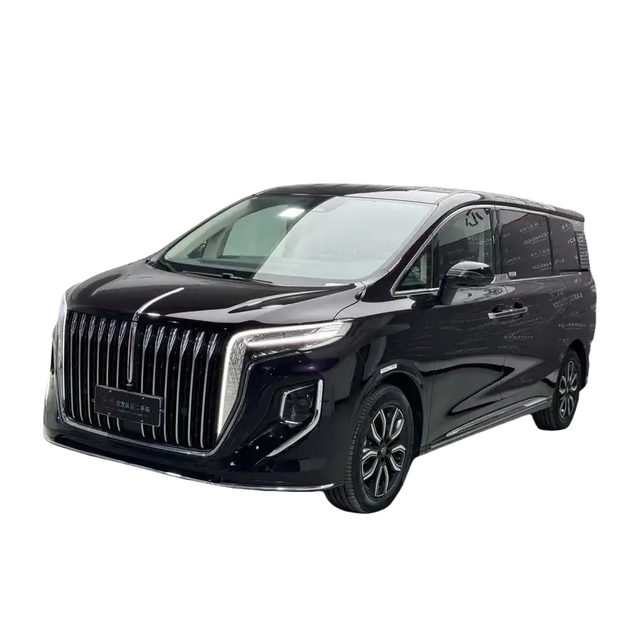 Wholesale 2023 Hongqi Hq9 High-End Luxury Electric MPV Van Hybrid Chinese Used Car Automatic Gearbox Dark Left Cheap Price