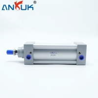 Cylindre pneumatique standard en alliage d'aluminium ISO15552 avec rainure de capteur à amortissement réglable pour l'automatisation industrielle