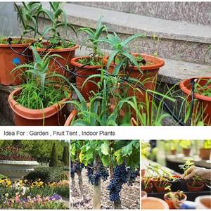 Kit d'arrosage par goutte-à-goutte réglable à 360 degrés pour jardin, patio et extérieur, avec 8 trous de pulvérisation et débit réglable - Product Image 2