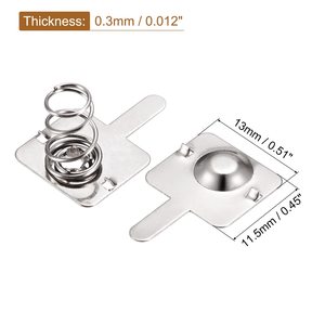 แผ่นสปริงหน้าสัมผัสแบตเตอรี่ AA สำหรับรีโมทคอนโทรลแบบกำหนดเองได้ - Product Image 2