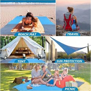 Outdoor Relax Lightweight Portable Waterproof Sand Proof Foldable Travel <b>Beach</b> Camping Picnic <b>Blanket</b> Mat - Product Image 4