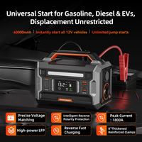 Maxcellent Car Jump Starter Tire Inflator Wireless Car Vacuum Fast-Charging Outdoor Power Bank 60000mAh Battery 1800A Peak
