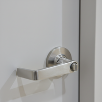 Porte d'accès hospitalière moderne en acier inoxydable, résistante au feu, avec moustiquaire en fibre de verre, 20-180 minutes de résistance au feu