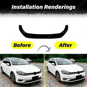 Kit de modification décoratif pour spoiler de pare-chocs avant de voiture pour Golf 7.5 2017 2018 2019 - Product Image 2