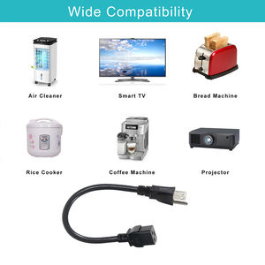 NEMA 5-15P IEC สายไฟสำหรับเปลี่ยน C19คอมพิวเตอร์สายมอนิเตอร์ทีวี1.2ม. 1.5ม. 1.8ม. ปลั๊กความยาว3.0ม. มาตรฐานเราระดับ125V - Product Image 3