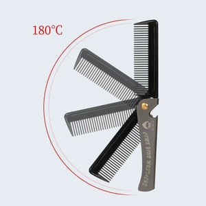 Pettine Vintage per Acconciature a Olio, in Acciaio Inossidabile Elettroplaccato, Pieghevole per Barba, <span class=keywords><strong>Baffi</strong></span> e Capelli, Modello Portatile S37 - Product Image 4