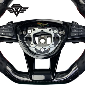 Volante Deportivo de Lujo Personalizado de Fibra de Carbono y Cuero para <span class=keywords><strong>Mercedes</strong></span> Benz Clase W205 B E G W223 809Y <span class=keywords><strong>Precio</strong></span> de Fábrica - Product Image 5