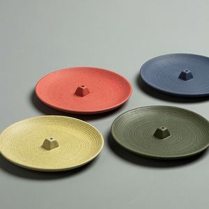 Porte-bâtons d'encens Macaron créatif, encens en céramique, plaque de collection de cendres, base d'encens de style japonais pour la décoration intérieure - Product Image 5