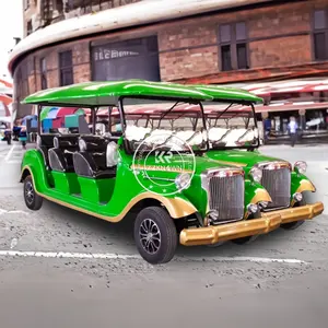 2024 Novos produtos Carro vintage Oldtimer Ônibus Viagens Passeio Turístico 11 Conjuntos Carro Vintage Clássico Elétrico Retro Sedan