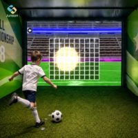 Machine de football interactive immersive, équipement de jeu sportif d'intérieur pour aires de jeux et sites de loisirs