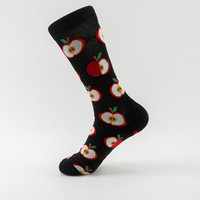 Nouveaux produits en gros coton dessin animé à la mode femmes chaussettes unisexe à la mode équipage chaussette