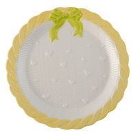 Handgeschilderde minimalistische vlinderknoop keramische serviesgoed schattige zoete dessert- en snacksets fruit- en ontbijtborden