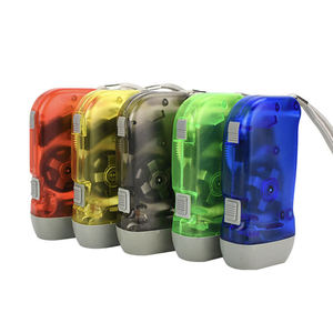 Linterna Táctica Recargable de Emergencia para Exteriores, con 3 LED, ABS, IP44, Generación de Energía por Presión Manual, Batería de Litio 18650, GZ - Product Image 2