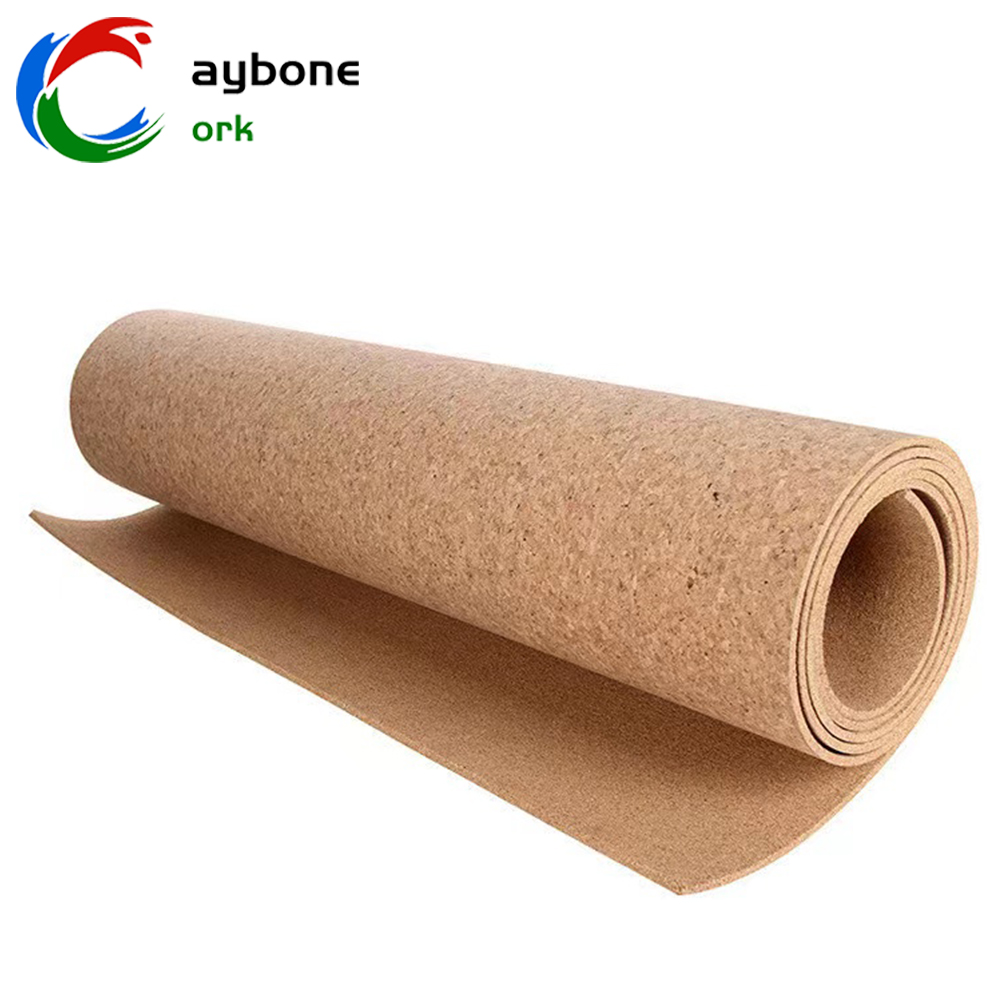 Eco-Friendly 100% Natural Cork Underlay Adhesive Roll Sheet Insulation Kindergarten Cork Flooring For Wall Decorating Protection