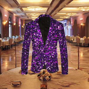 Traje de esmoquin premium para hombre con blazer de poliéster/algodón con cierre de botones para fiestas formales y bailes de graduación - Product Image 3