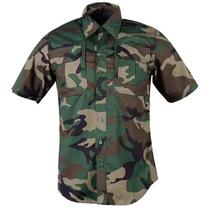 SFB60 Lightweight Quick Dry <b>Camo</b> Combat <b>Top</b> Multi Pocket Design Outdoor Daily Wear Male Short Sleeve Tactical Shirt for Training - Product Image 4