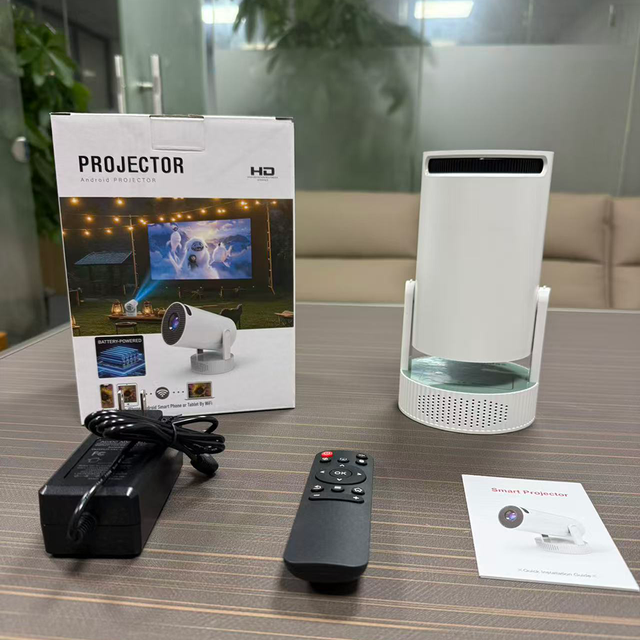 Factory Price HY300 pro+ 200ansi Lumens Projector 720P 4k WIFI6 Projector BT5.4 Android14 Mini Portable Home Theater Projector