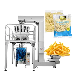 Automatic big bag chicken pellet frozen potato chips french fries package packing machine