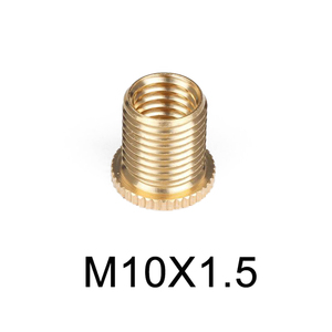Brass Gear Shift Knob Thread Adapter Insert Nut <b>Kit</b>, CNC Knurled M8 M10Thread Converter for 12x1.25 Gear Head - Product Image 4