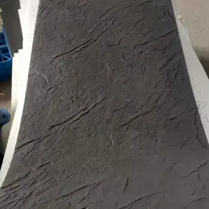 3D stereoskopik siyah yumuşak kaplama kiremit kolay kurulum esnek taş iç ve dış mekan dekorasyon esnek kayrak taş