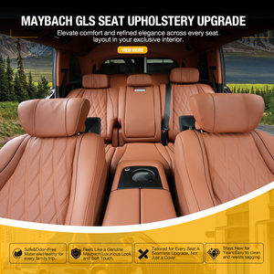 Asientos de Cuero de Diseño <span class=keywords><strong>Maybach</strong></span> con Ajuste OEM 1:1 para Benz GLS450 GLS580 |   Mejora Interior Premium Impermeable y Resistente al Desgaste - Product Image 1