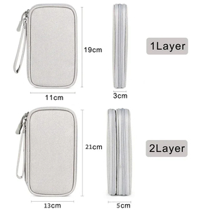 Travel <b>Cable</b> Bag Portable Digital Storage Pouch Charger Data <b>Cable</b> USB Bag Organizer <b>Waterproof</b> Electronic Accessory Storage Bag - Product Image 6