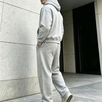 Setelan Olahraga Kasual Musim Dingin Fleece Tebal Polos Custom, setelan celana olahraga dan hoodie polos, Harga Kompetitif