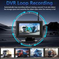 Caméra de recul pour camping-car AHD 1080P avec écran HD 7 pouces, angle de vue 120°, caméra de recul étanche avec vision nocturne pour bateau et camping