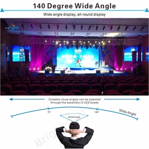 Panneau mural vidéo LED <span class=keywords><strong>BrightStar</strong></span> P3.91 avec support de treillis 500x500mm P1.9/P2.6/P3.91/P4.81 Écran de location intérieur 600CD - Product Image 6