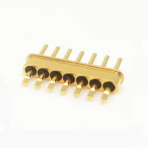 7 Pin Gold Plated Multi-pin Headers Hermetic Seal Solder Contact Connector