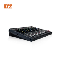 Console de mixage simulée 12 canaux 2 groupes avec 16 effets DSP, mixeur audio MP3 Bluetooth USB