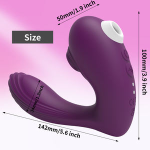 Vibratore per succhiare il clitoride con 10 modalità di intensità per le donne, stimolatore di aspirazione per capezzoli clitoride silenzioso ricaricabile impermeabile - Product Image 5