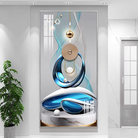 Décoration Murale Moderne HD en Gros : Peinture Abstraite Tridimensionnelle en Porcelaine de Cristal pour Hôtels et Maisons – Combinaison Tendance